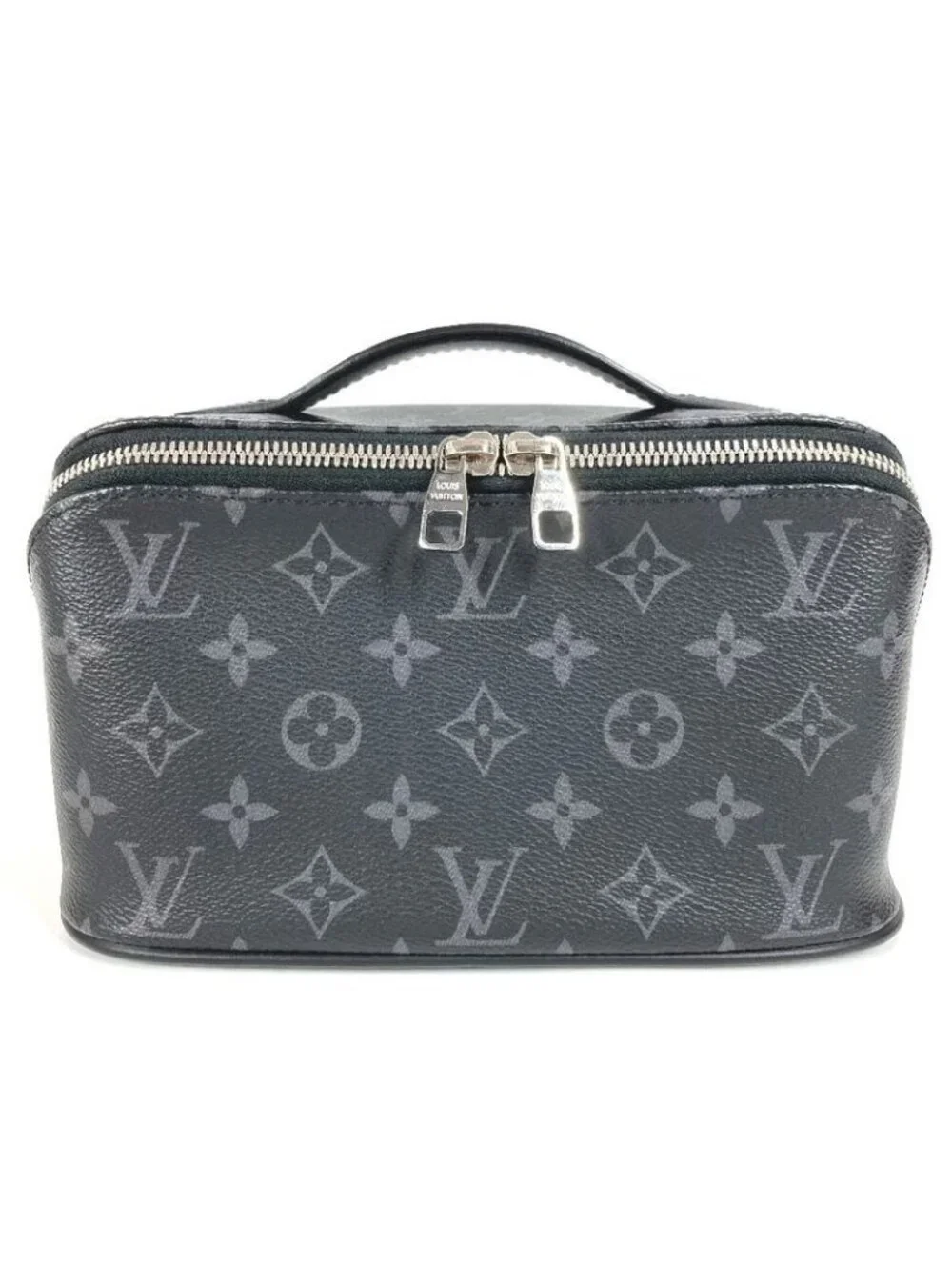 Louis Vuitton Handbag Toiletry Bag Monogram Eclipse Canvas Black
